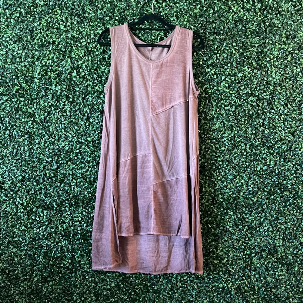 Boho purple patchy dress